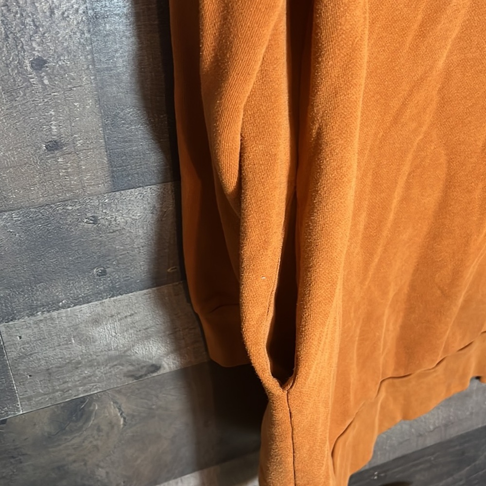 Cozy Burt Orange Over Size Forever21 Cardigan with Pockets - Picture 5 of 6